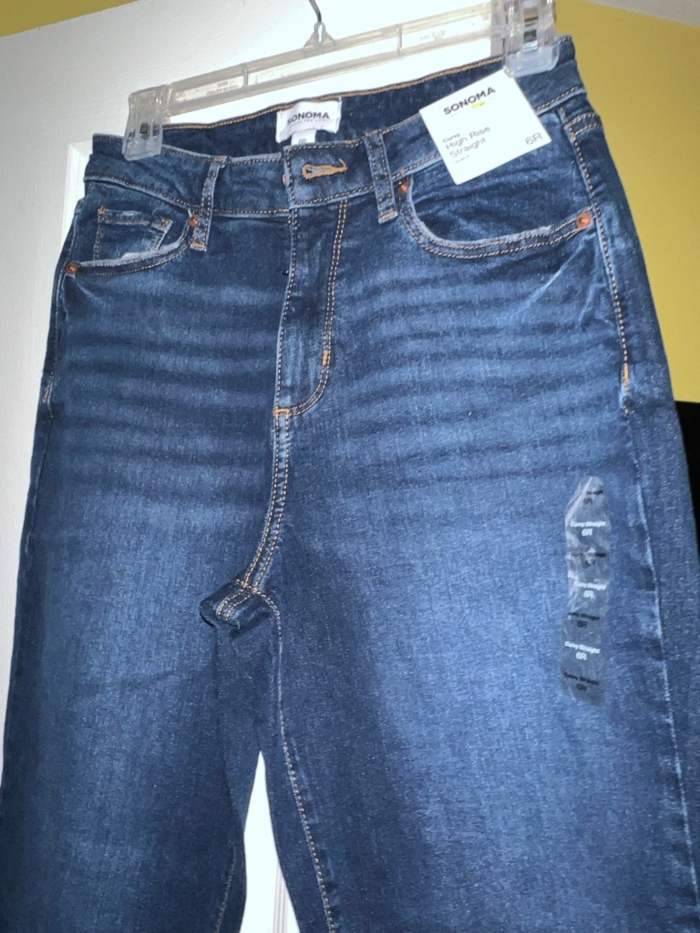 Sonoma Women's High Rise Dark Blue Jeans